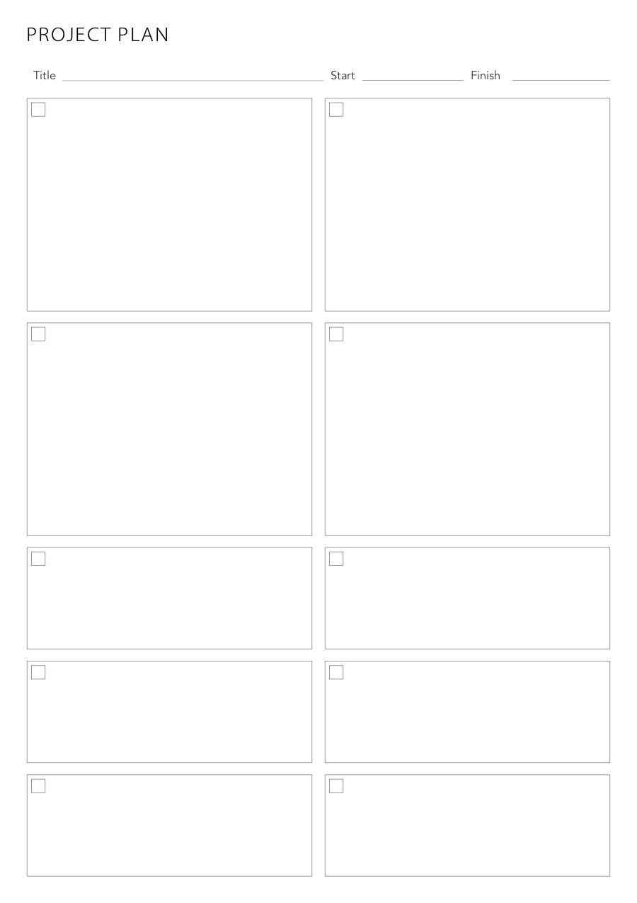 Printable Project Planning Pages Unbound Planner